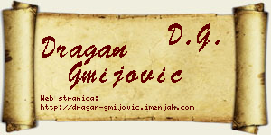 Dragan Gmijović vizit kartica
